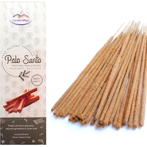 Palo Santo Incense Sticks | Traditional Hand-rolled Masala Incense | Meditation, Aromatherapy, Stress-relief | 50 grams