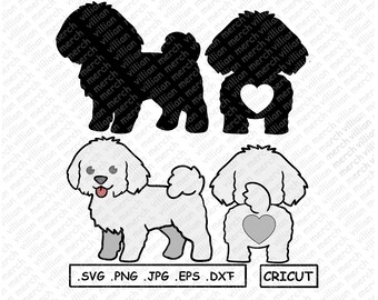 Download Bichon Silhouette Etsy