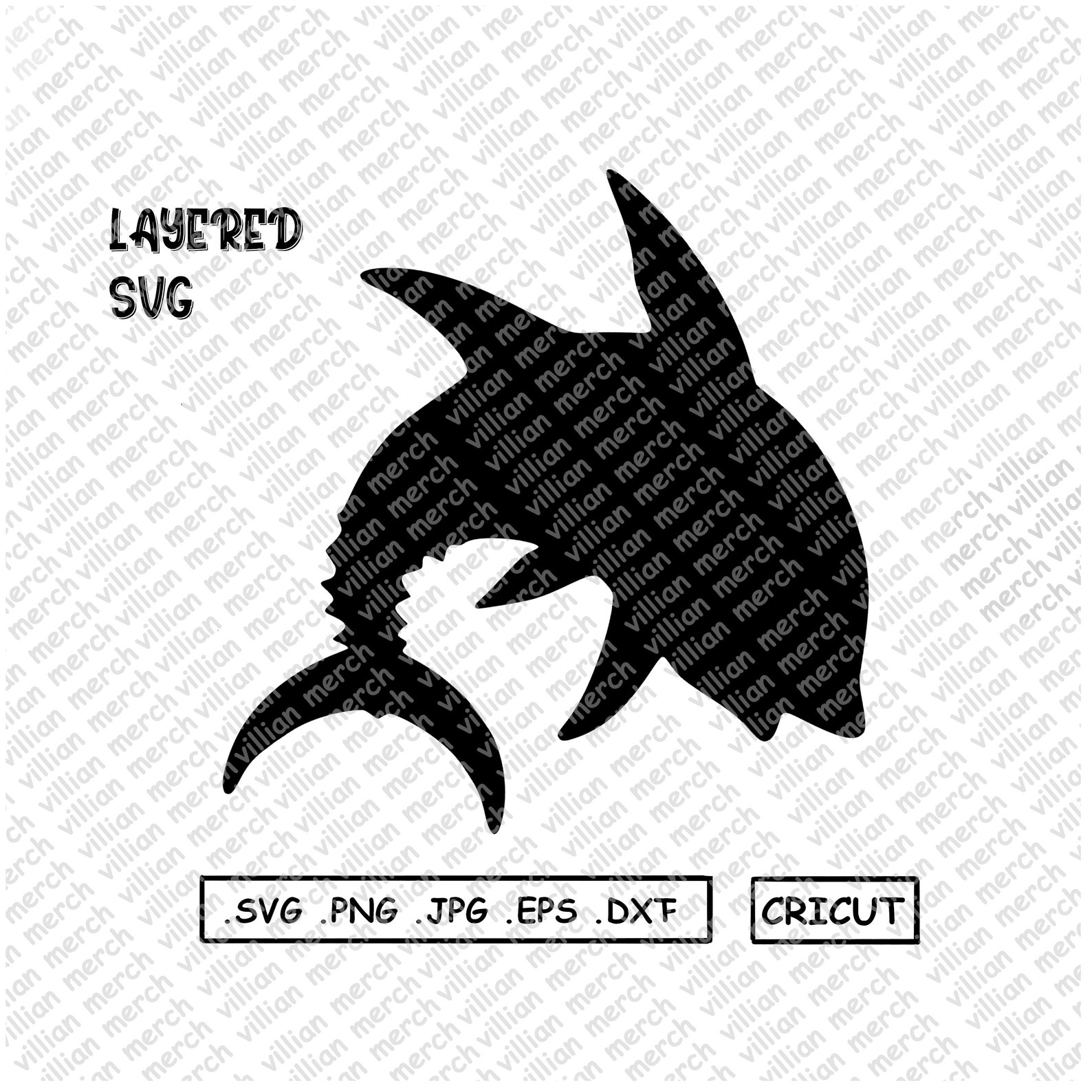 Download Layered fish svg cricut hunting clipart vector cut cutting | Etsy