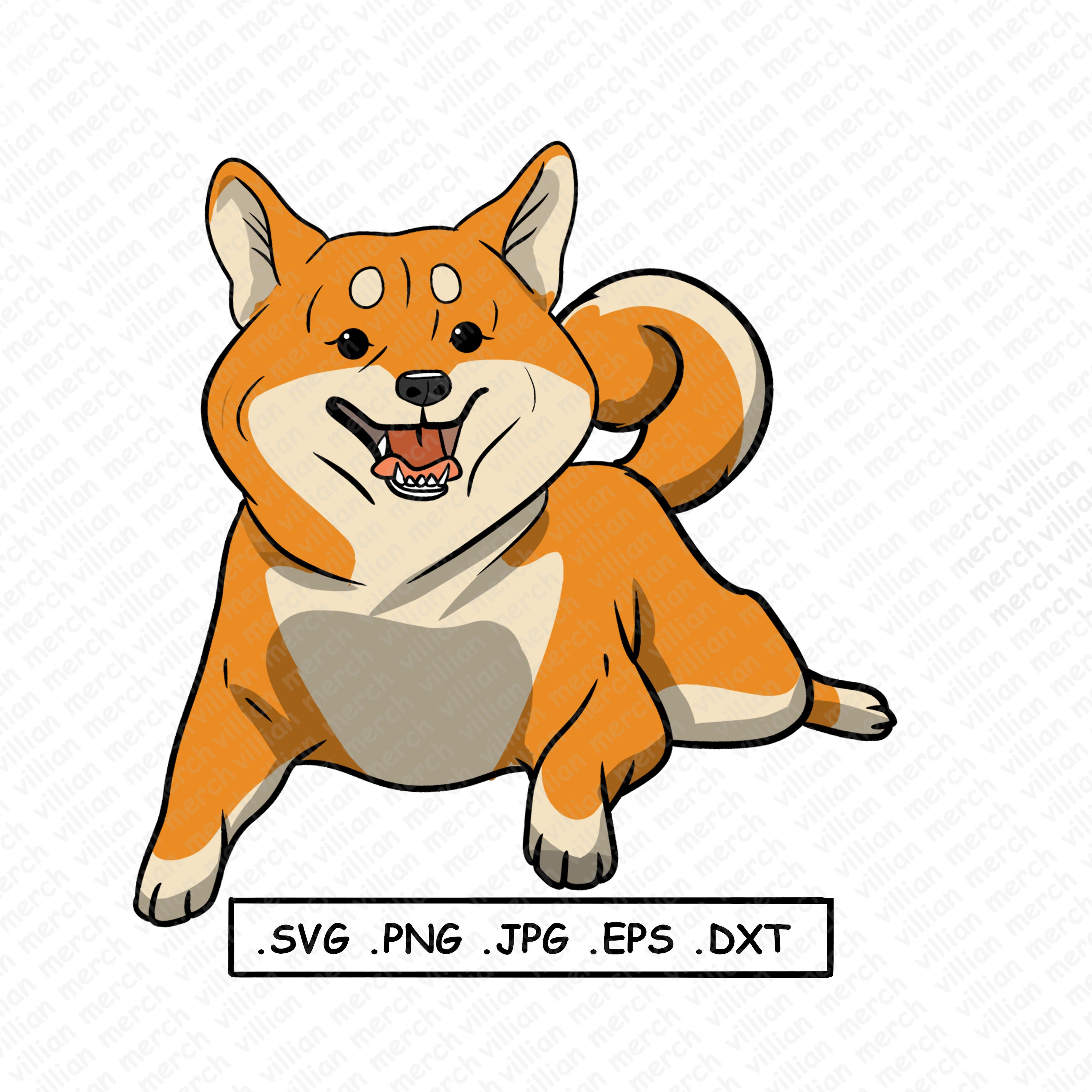 Shiba inu regular svg NOT CRICUT COMPATIBLE Japanese dog | Etsy