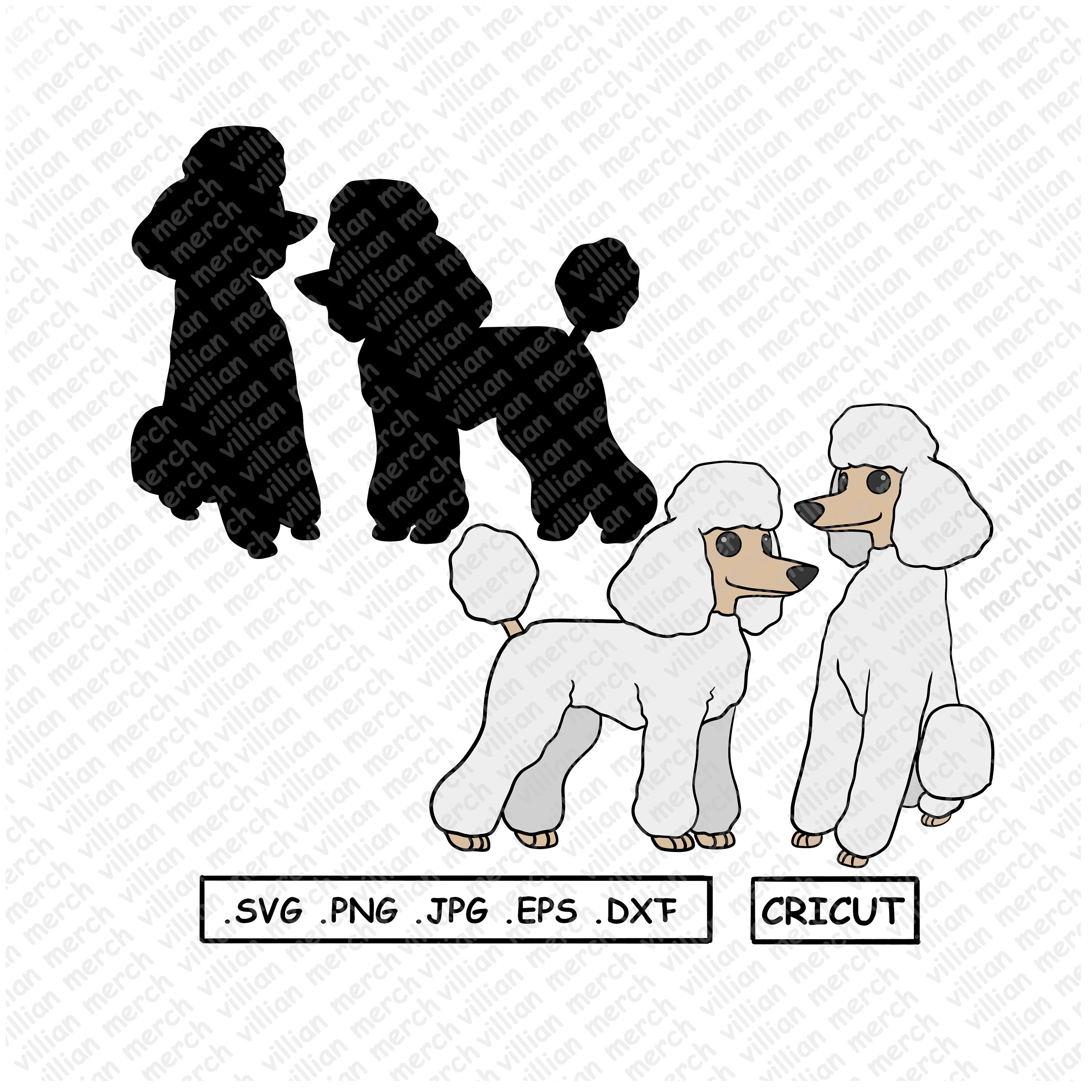 Download Poodle svg Poodle silhouette Poodle dog svg Poodle butt | Etsy