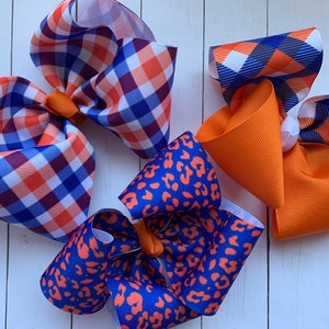 Florida Gators Boutique Bow- Orange and Blue, University of Florida, UF Gator, SEC Hairbow, School Colors