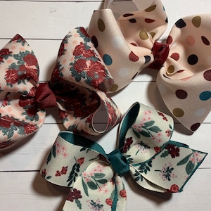 Matilda Jane Matching Hairbows - November 2021 Release, MJ M2M Bows, Grosgrain Boutique Bows