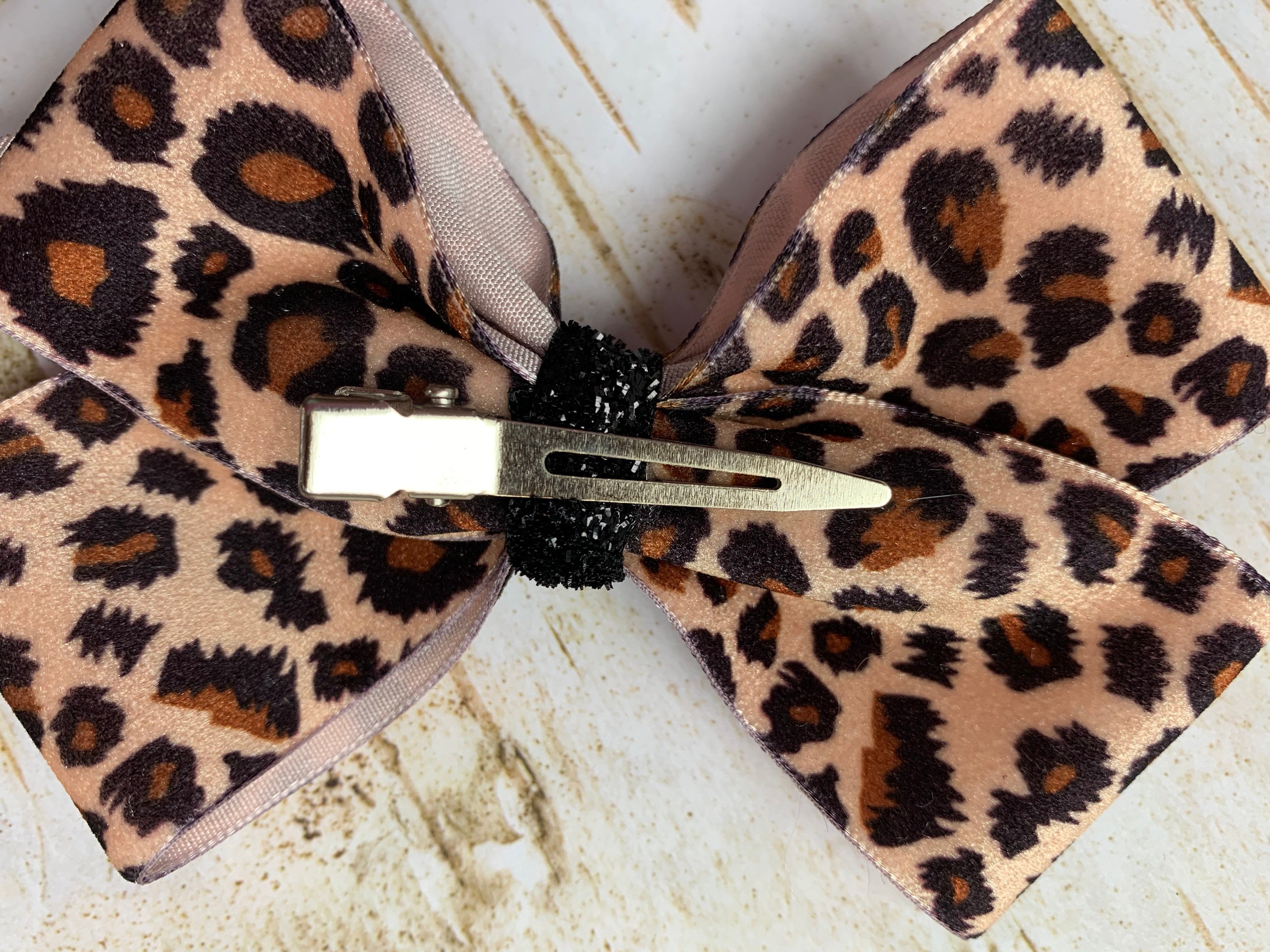 Leopard Print Velvet Boutique Bows Sweetheart Handmade Bows | Etsy