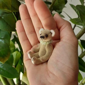 Miniature teddy bear handmade toy teddy bear OOAK mini teddy bear artist Teddy bear