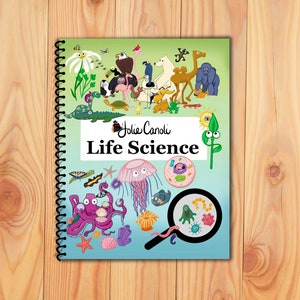 Elementary Life Science Workbook: Biology & Botany Basics for kids, including Animal Classification, Cells, Vertebrates, Plant Systems, etc