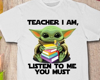 Download Yoda Teacher Shirt Etsy