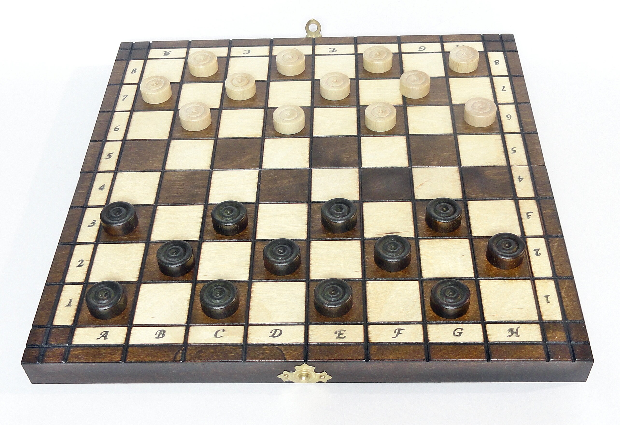 Chess and Checkers Set 31 x 31 cm Board Wooden Handcrafted Etsy