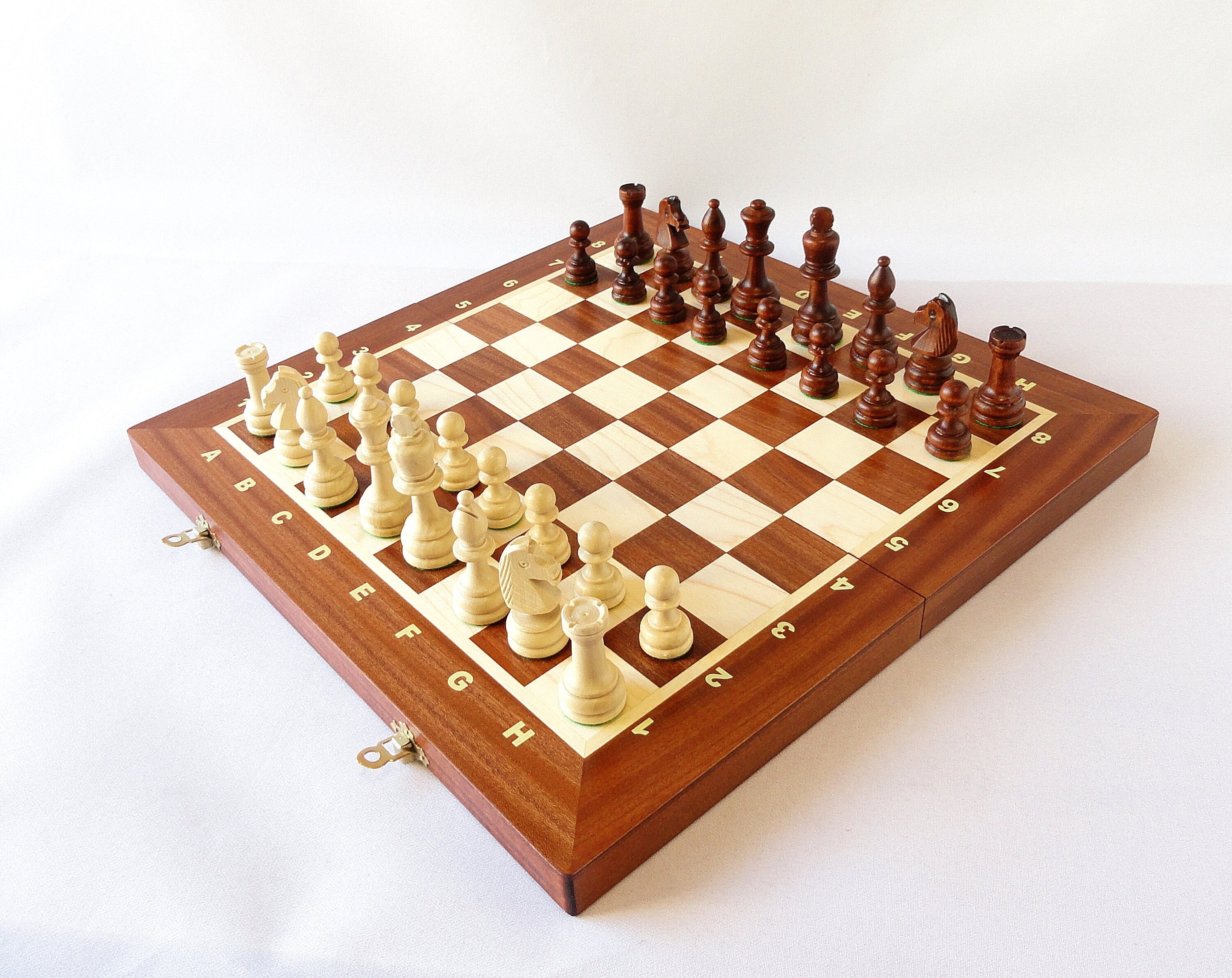 Atlantic Classic Chess Pieces Staunton Sheesham Boxwood 3.75 -  Portugal