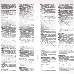 May include: A crochet pattern for a wreath hot pad. The pattern includes instructions for making the wreath, fringe, and feather embellishments. The pattern also includes a materials list and gauge information.