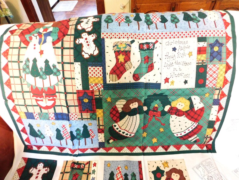 Starlight Angels Fabric Quilt Panel Leslie Beck Wall Quilt Etsy