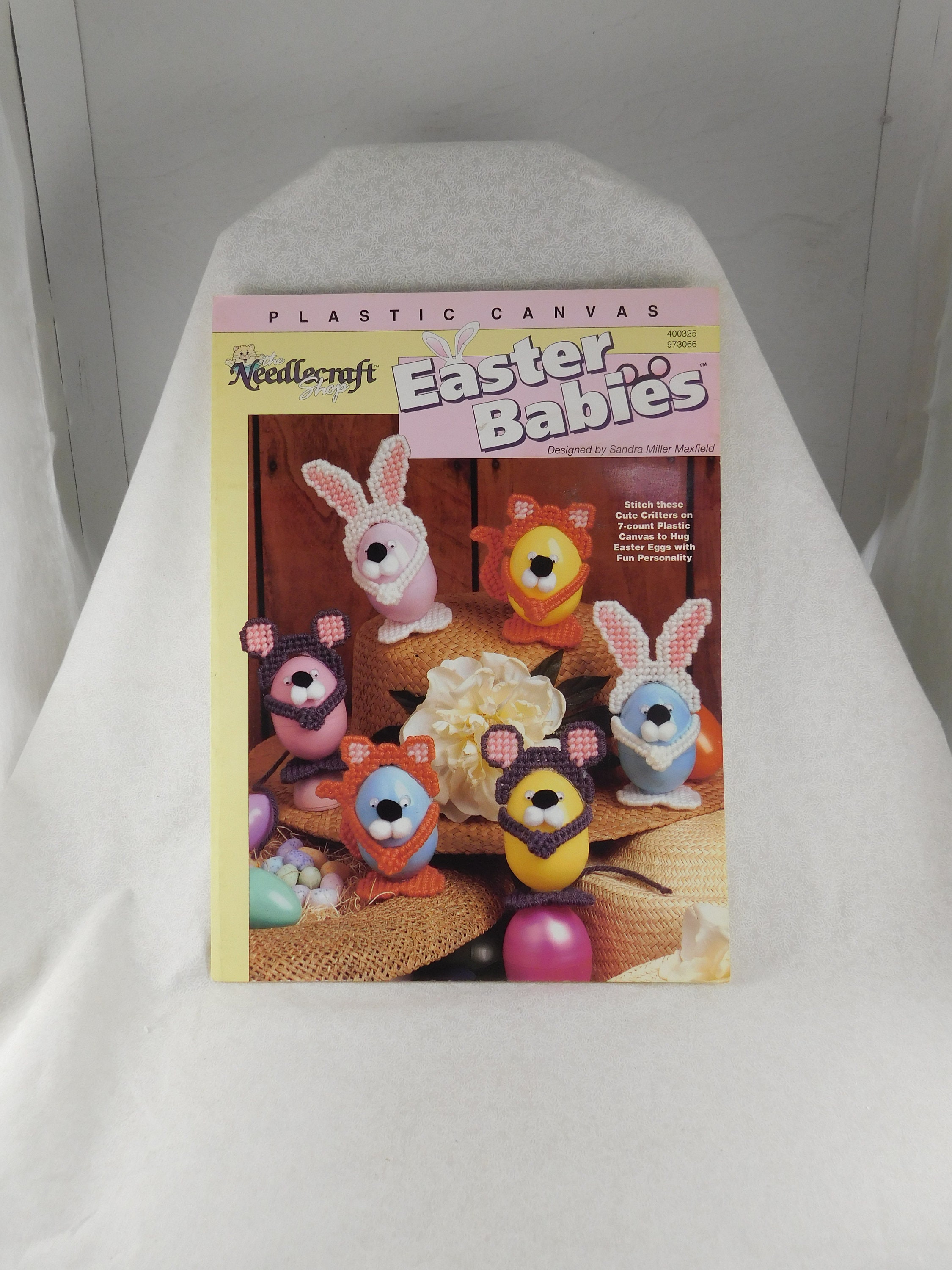 Vintage 1998 "Plastic Canvas Easter Babies" Leaflet, TNS #973066, Animal Themed Egg Wrappers, Easter Projects