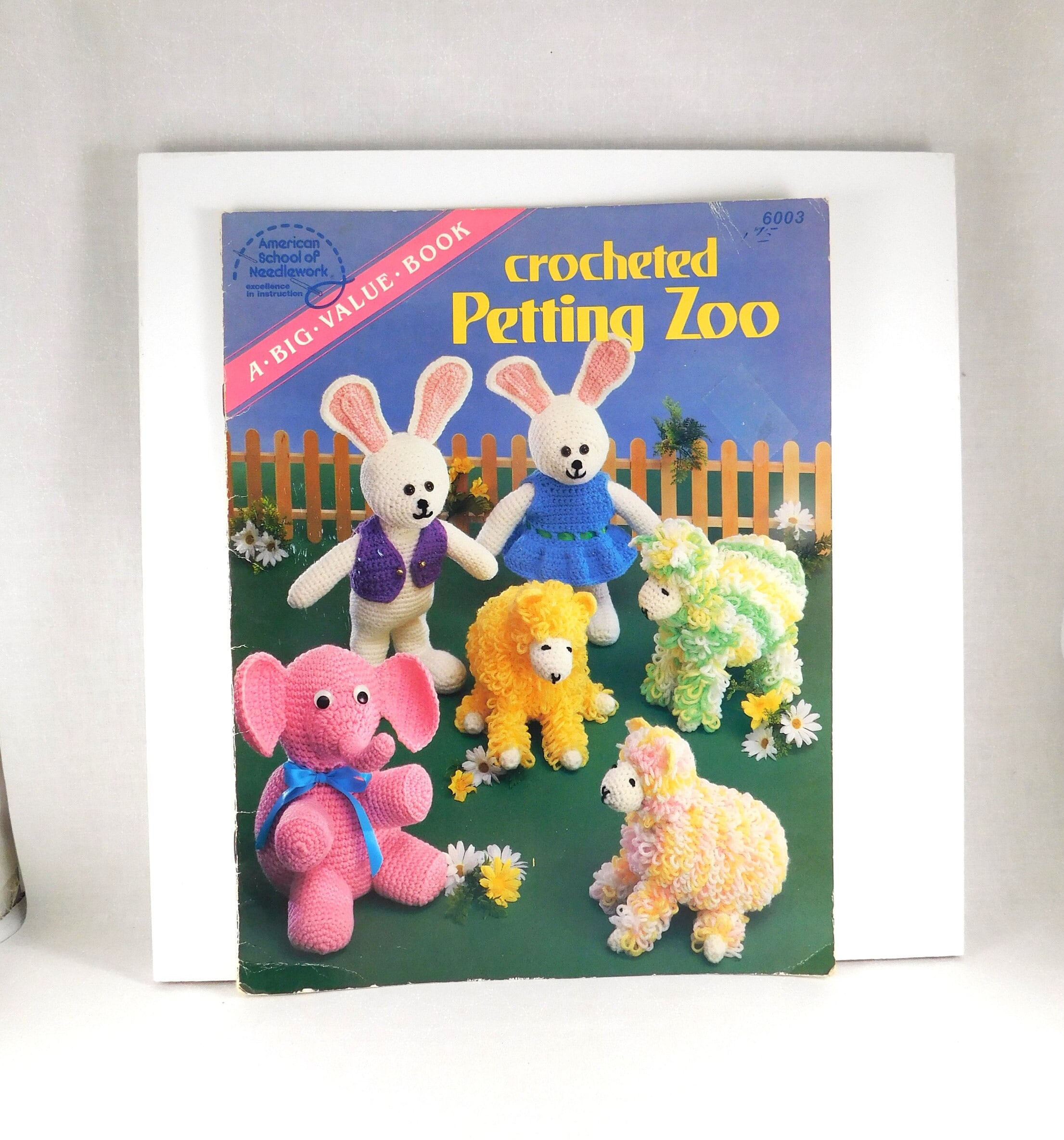 Asn's 1984 crocheted Petting Zoo Pattern Booklets for Ellie Elephant ...