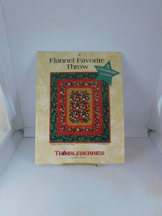2006 Thimbleberries Inc. flannel Favorite Throw Etsy