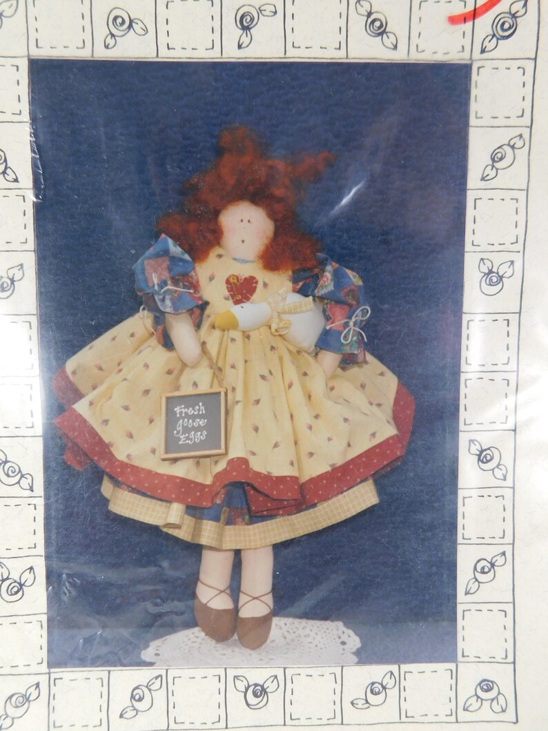 1993 little Gracie Gander Doll Pattern by Cottage Etsy