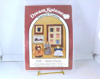 Vintage 1988 Angel Wall Quilt & Doll Patterns: Dream Spinners Sweet Charity #148