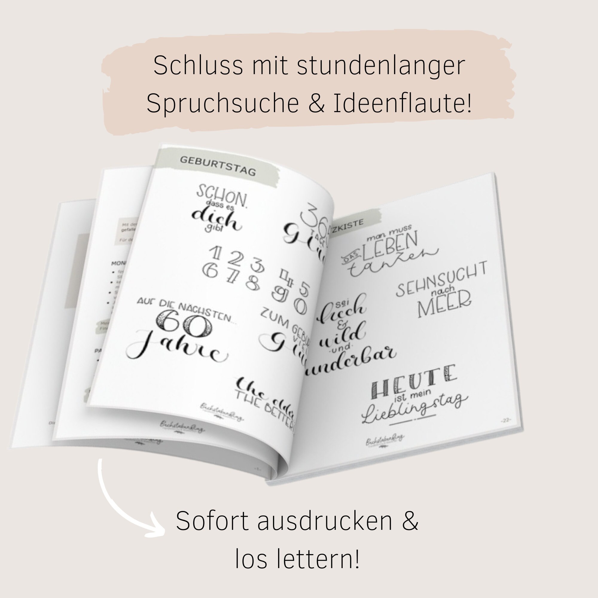 115 Handlettering Spruchvorlagen für jeden Anlass I zum sofortigen