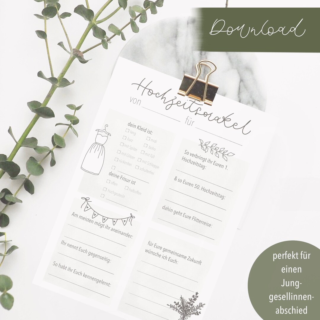 JGA Hen Party Advice Card A4 Print for Instant Download Etsy