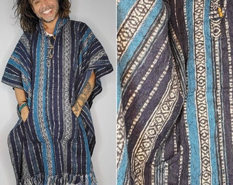 Oversized super soft unisex Poncho with pocket in front from Nepal