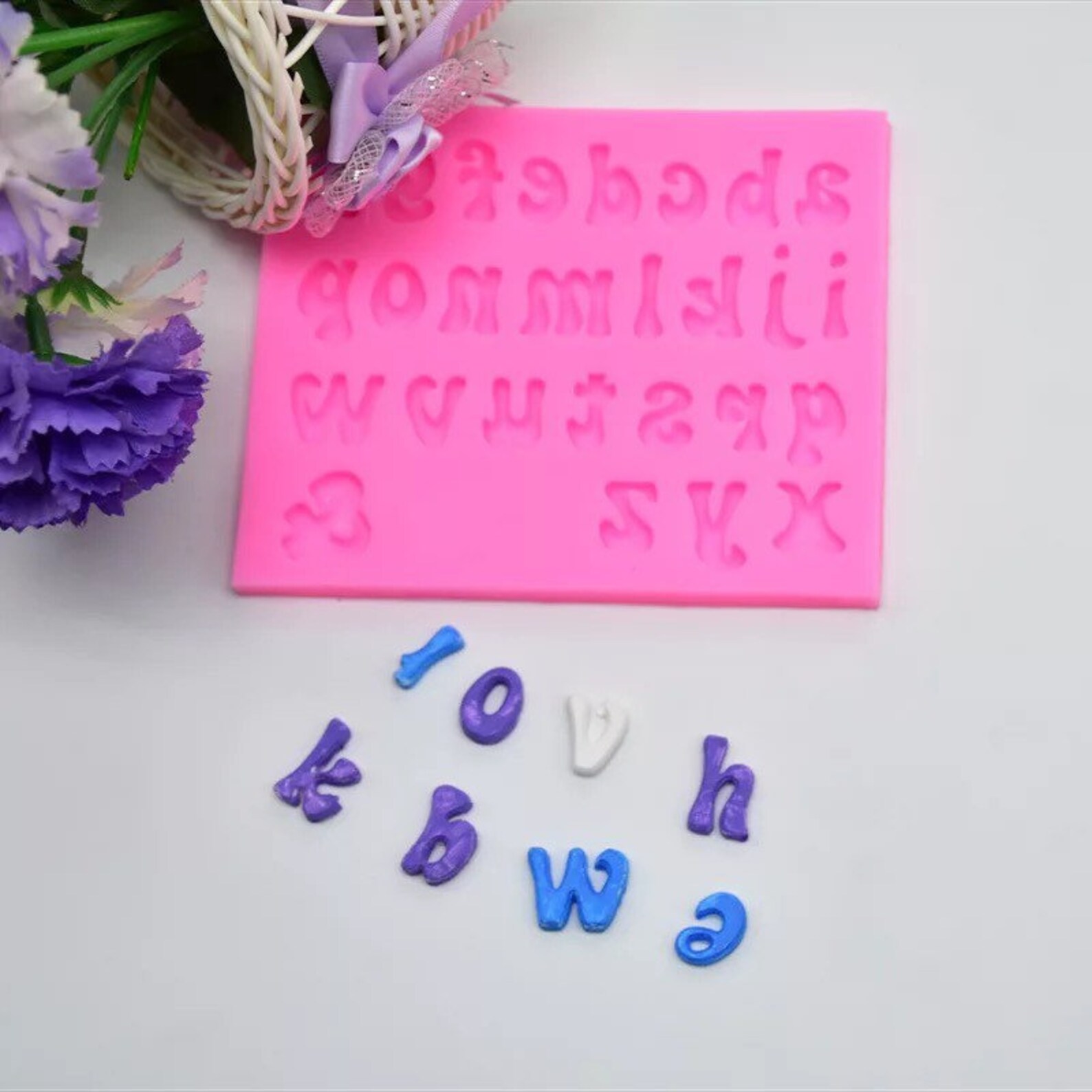 Uppercase letter mold lowercase letter mold and number Etsy