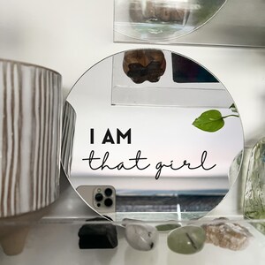 Affirmation Mirror Decal I am That Girl