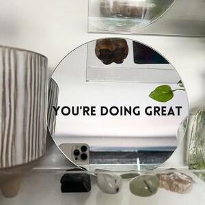 Affirmation Mirror Decal You&#39;re Doing Great