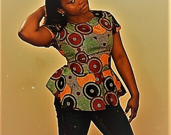 peplum tops with ankara