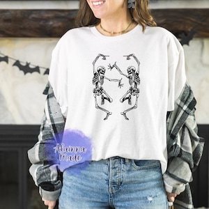 Vintage Style Skeletons Dancing Shirt With Skeleton Halloween Fan Shirt For Halloween Shirt Funny Halloween Shirt Spooky Season Shirt