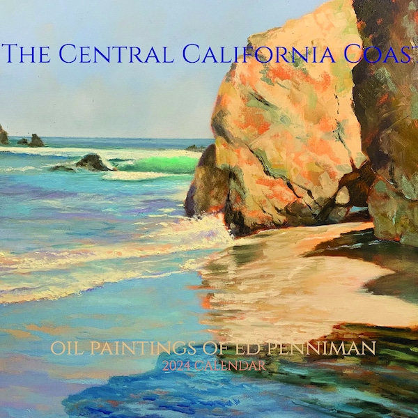 2024 Calendar, Ships Free, California Central Coast (Flat 9.5x12", folded 6x9.5") Hot Item