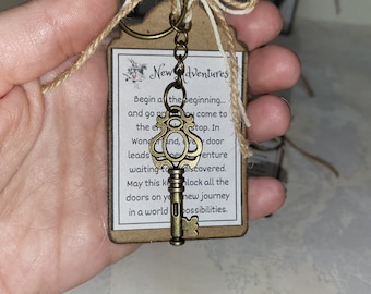 Alice in Wonderland Keychain: New Beginnings Gift