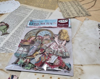 Alice in Wonderland Stickers: Stamperia Ephemera Embellishments
