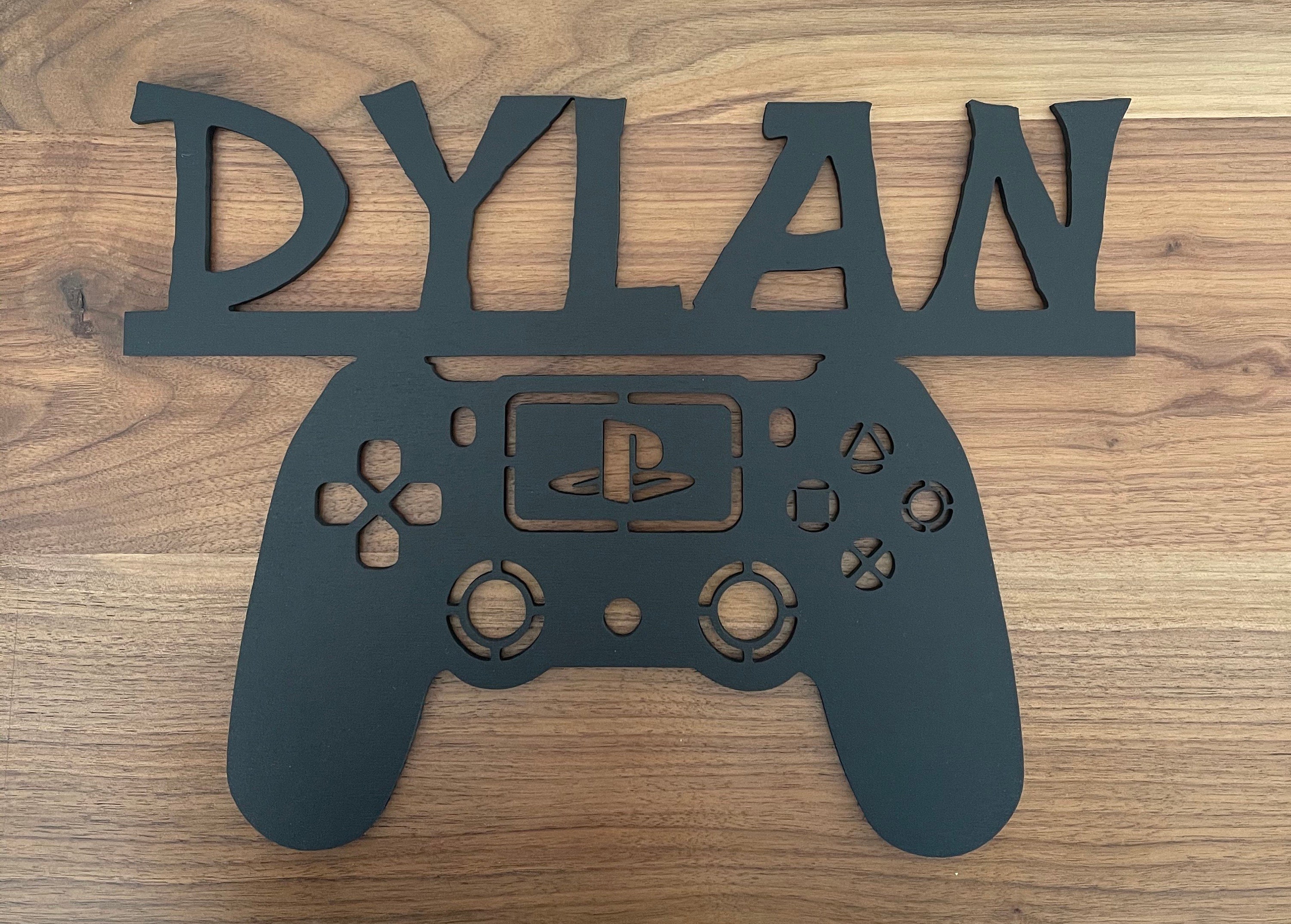 Game Controller Name Sign Wall Art Home Decor Nursery Wall Art Etsy