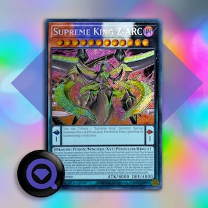 Supreme King Dragon Zarc ANIME EFFECT (Proxy with same thickness as the reals)