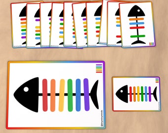 Popsicle Sticks Color Sorting Activity Cards, Printable Fun for Fine Motor Skills, Preschool Activities, and Homeschool Learning