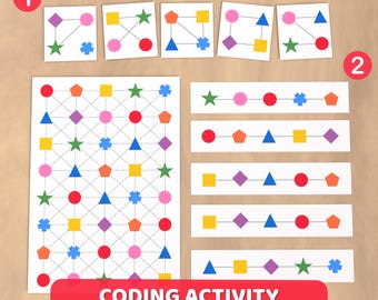 Spel patroon kopiëren en coderen: voorschoolse leeractiviteit (pdf-download)