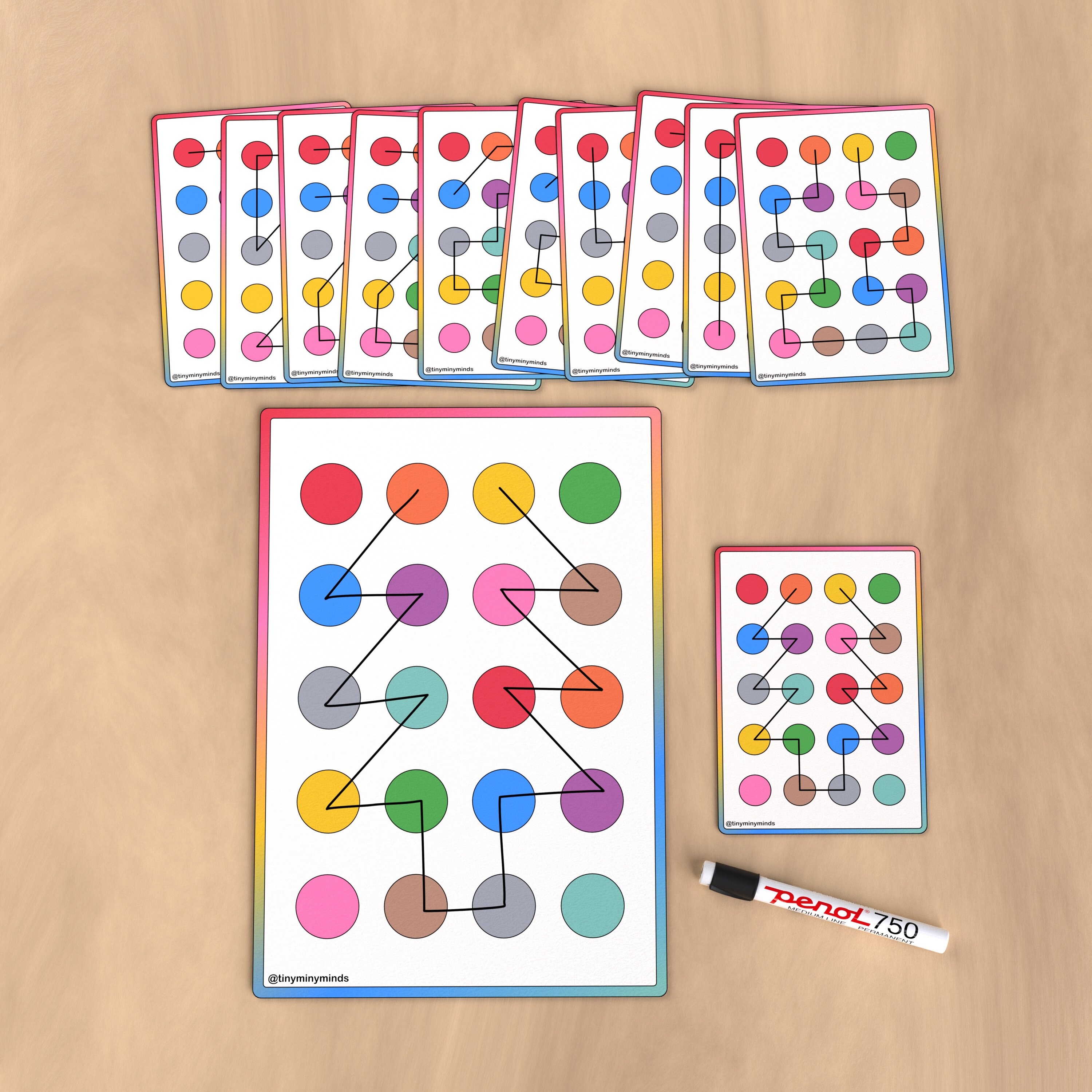 Copy the Pattern Activity: Fine Motor Skills, Preschool Learning (PDF ...