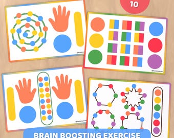 Brain & Finger Gym Printable Worksheets: Fine Motor Skills Activities (PDF Download)