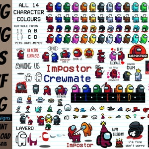 pix Among Us Mini Crewmate Pixel Art Grid keychains among us among us hama game