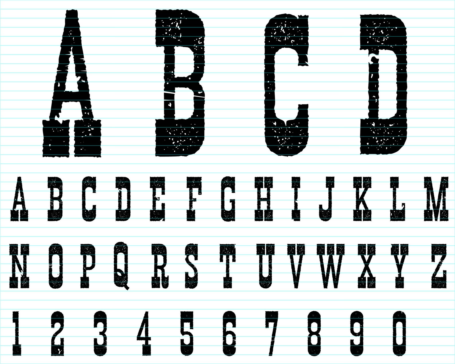 Western Font Alphabet SVG Cowboy font SVG Western alphabet | Etsy