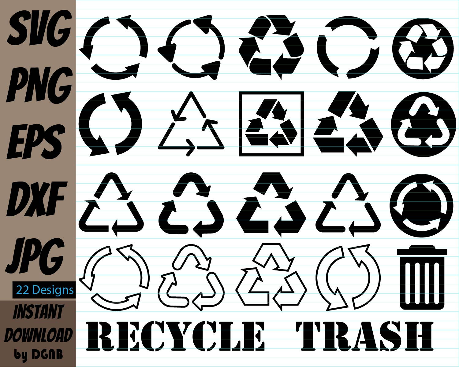 Recyclingsymbol für Kunststoffe, Recycling-Dreieck mit Kennnummer:  Stock-Vektorgrafik (Lizenzfrei) 1513133309