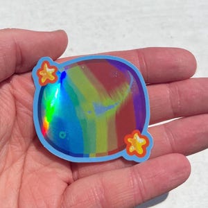 Stardew Valley Prismatic Shard Sticker with Holographic Sheen / Laptop Decal / Bumper Stickers