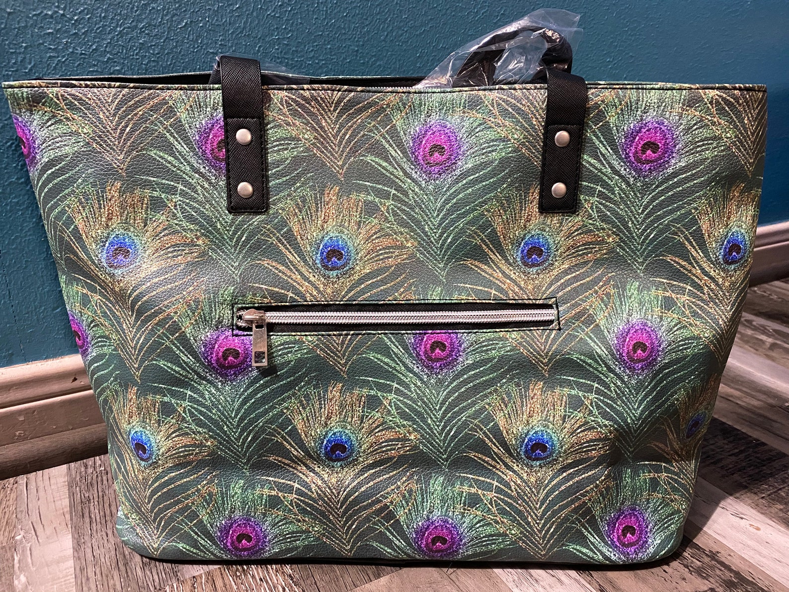 Peacock Feather Purse Etsy