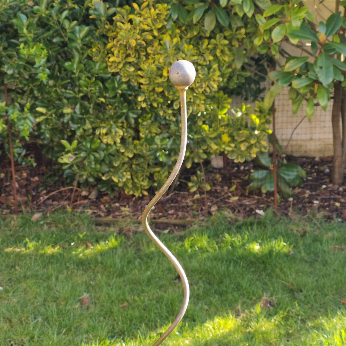 Spiral Plant Support Stake Rustic Spiral Metal Plant Support Etsy UK