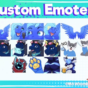 Custom Furry Emotes for Twitch/Discord/Telegram