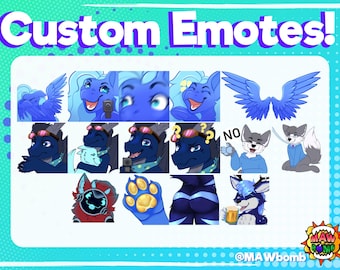 Aangepaste harige emotes voor Twitch/Discord/Telegram