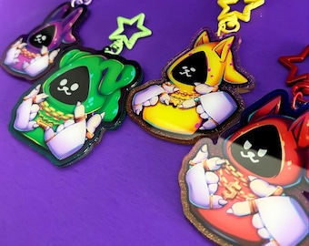 Acryl bedel Shadow Wizard harige bende // Shadow Wizard geld bende-bedel