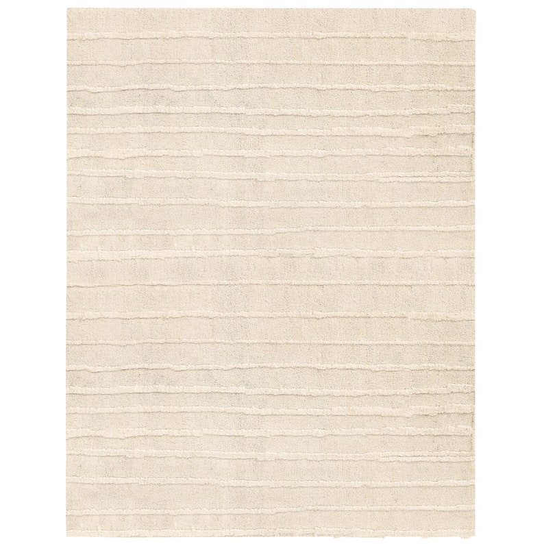 Cream Area Rug 7x10 8x11 Bedroom Carpet 9x13 Hallway Rugs 10x10, 10x14 Geometric Design Hand Knotted Carpets image 4