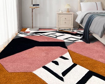 5x8 Abstract Area Rug ! Handmade ! Wool Tufted ! 6x9, 7x10, 8x11 ! 9x13 Bedroom Carpet ! 10x10 Living Room Rugs