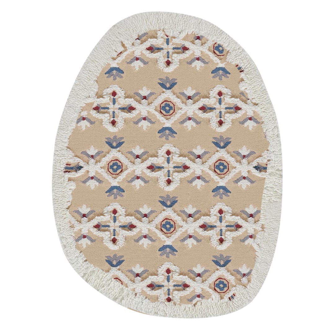 Oval Rug Styling Hand Tufted Oval Rugs: Loop Cut Texture Modern Area Rug 6x9 - Etsy