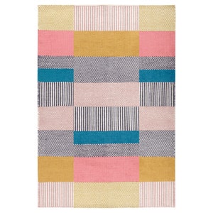 Area Rug 8x10 Hand Woven 7x10, 6x9, 6x8 Flat Weave Design Geometric Woolen Rug Living, Dining, Room Carpet image 4